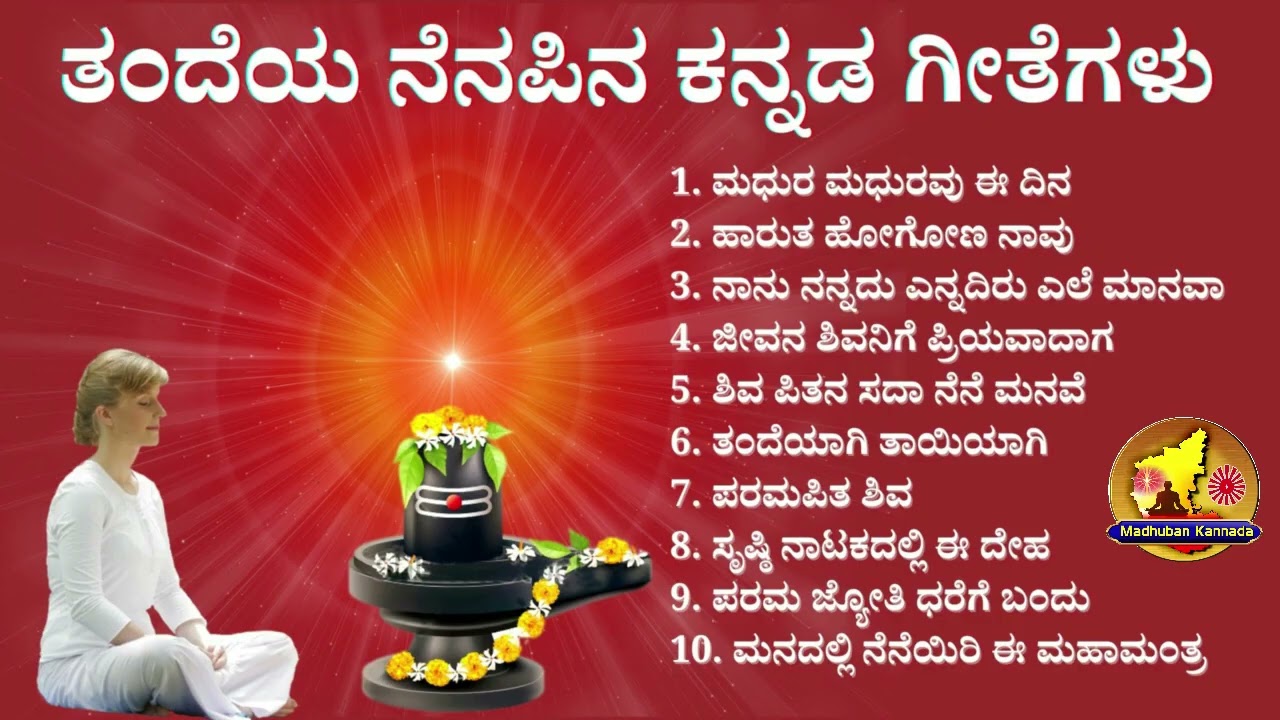 👌🌹 ತಂದೆಯ ನೆನಪಿನ ಕನ್ನಡ ಗೀತೆಗಳು 👌part-2🌹 Brahmakumaris  Kannada Information
