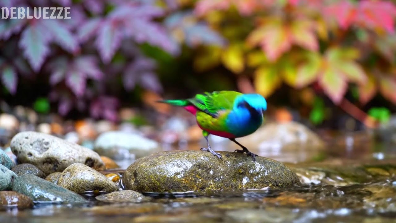 Nature Sounds & Relaxing Piano | 4K Birds Singing in the Forest for Deep Sleep & Healing