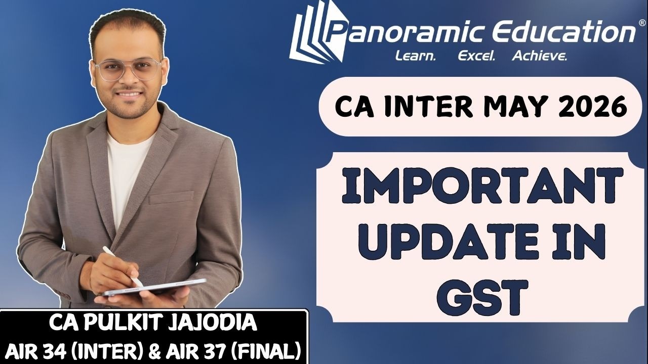 CA Inter May 2026 | IDT (Indirect Tax/GST) Important Update | CA Pulkit Jajodia