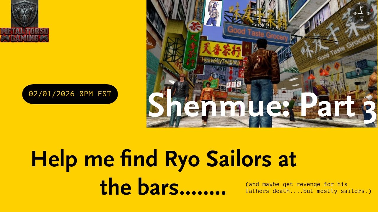 Part 3 of Shenmue for the Dreamcast