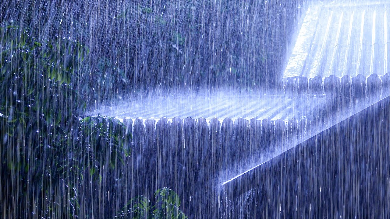 Experience DEEP SLEEP IN UNDER 6 MINUTES with Heavy Rain and Thunderstorm Sounds to Sleep at Night