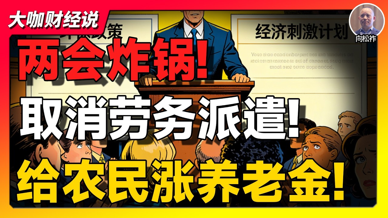 【向松祚重磅】打工人被卖三次，农民养老金不到一顿饭钱！谁在掏空中国底层？两会惊现两大提案！