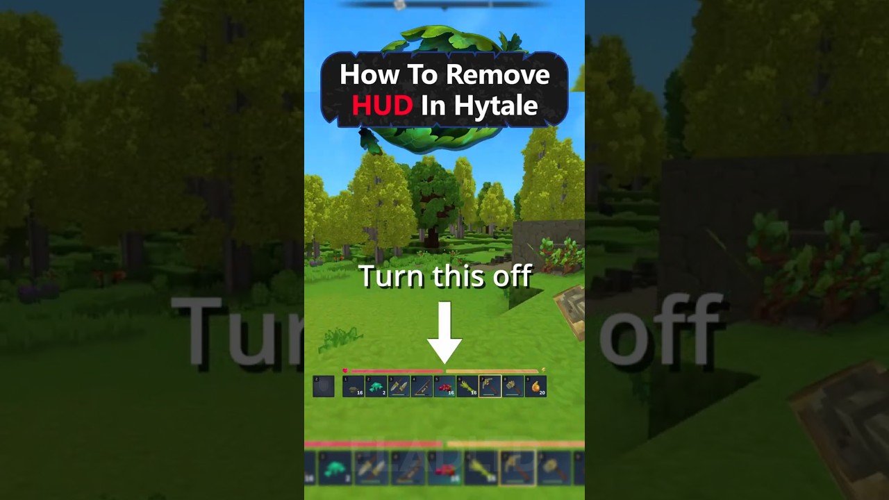 Как легко удалить HUD в Hytale!