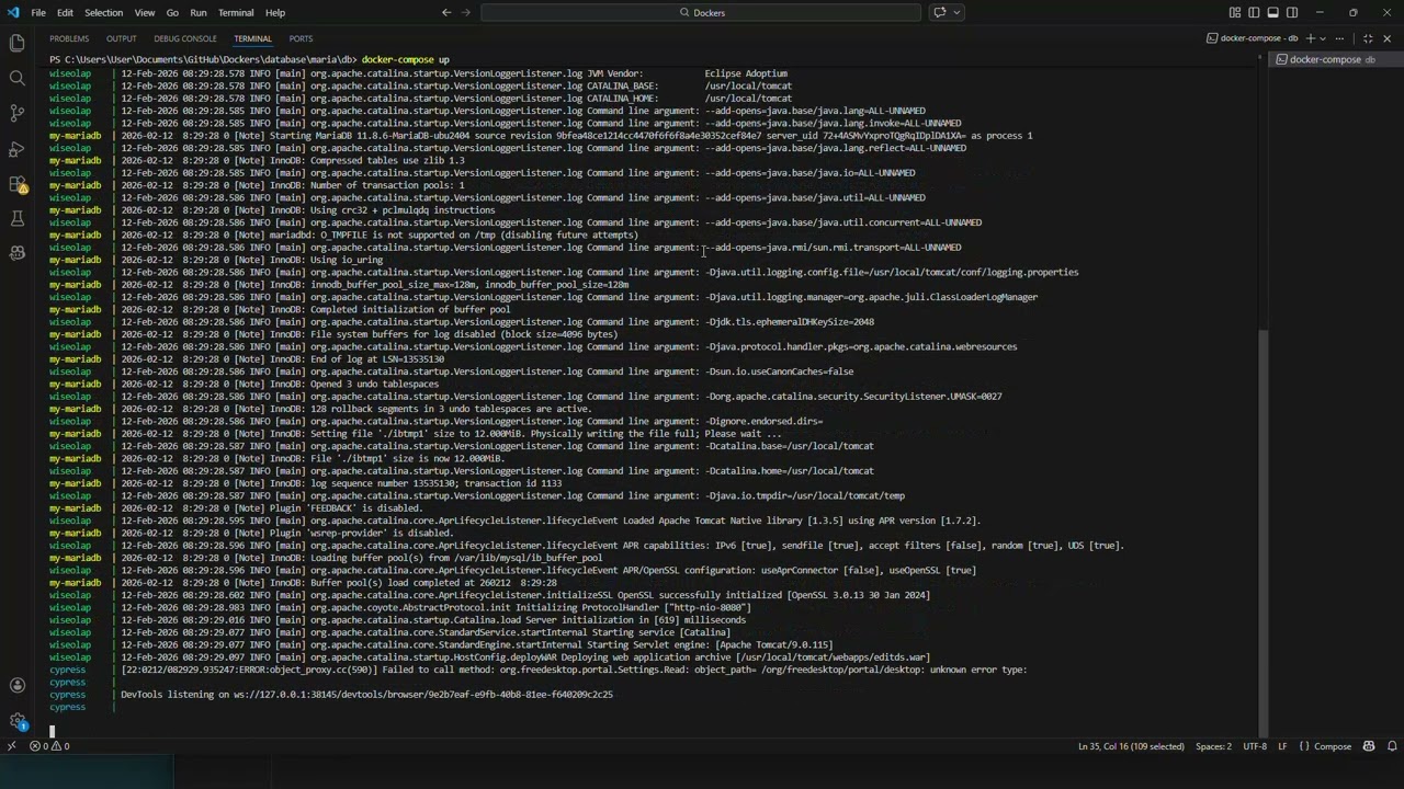 Docker Compose로 앱 배포 + Cypress 테스트 자동화