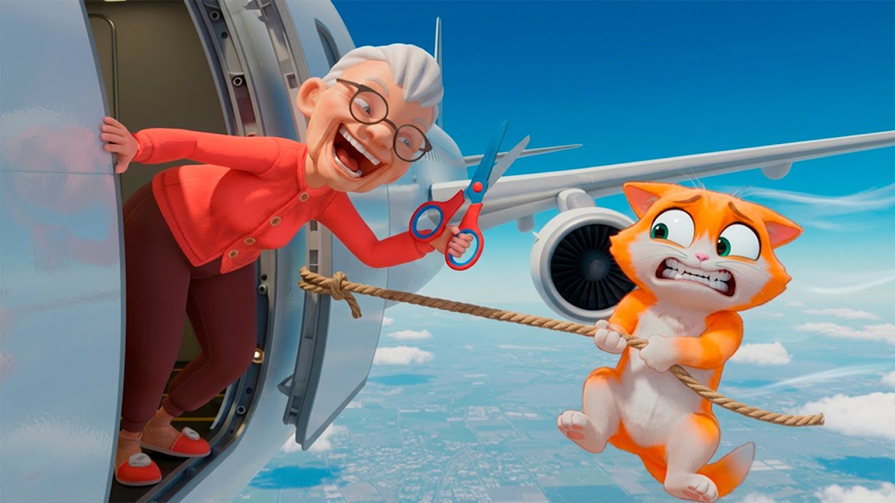 A VOVÓ ME EMPURROU PARA FORA DO AVIÃO NO I AM CAT - O FILME