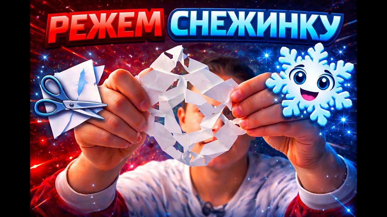 Вырезаем снежинки из бумаги -  DIY для детей и взрослых