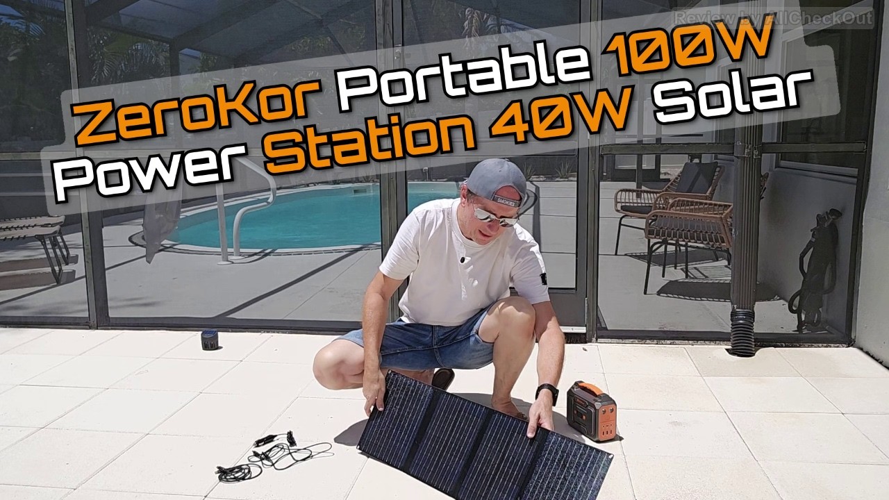 ZeroKor Portable 100W (R100) Power Station with 40W Solar Panel – Best Budget Solar Generator 2025?