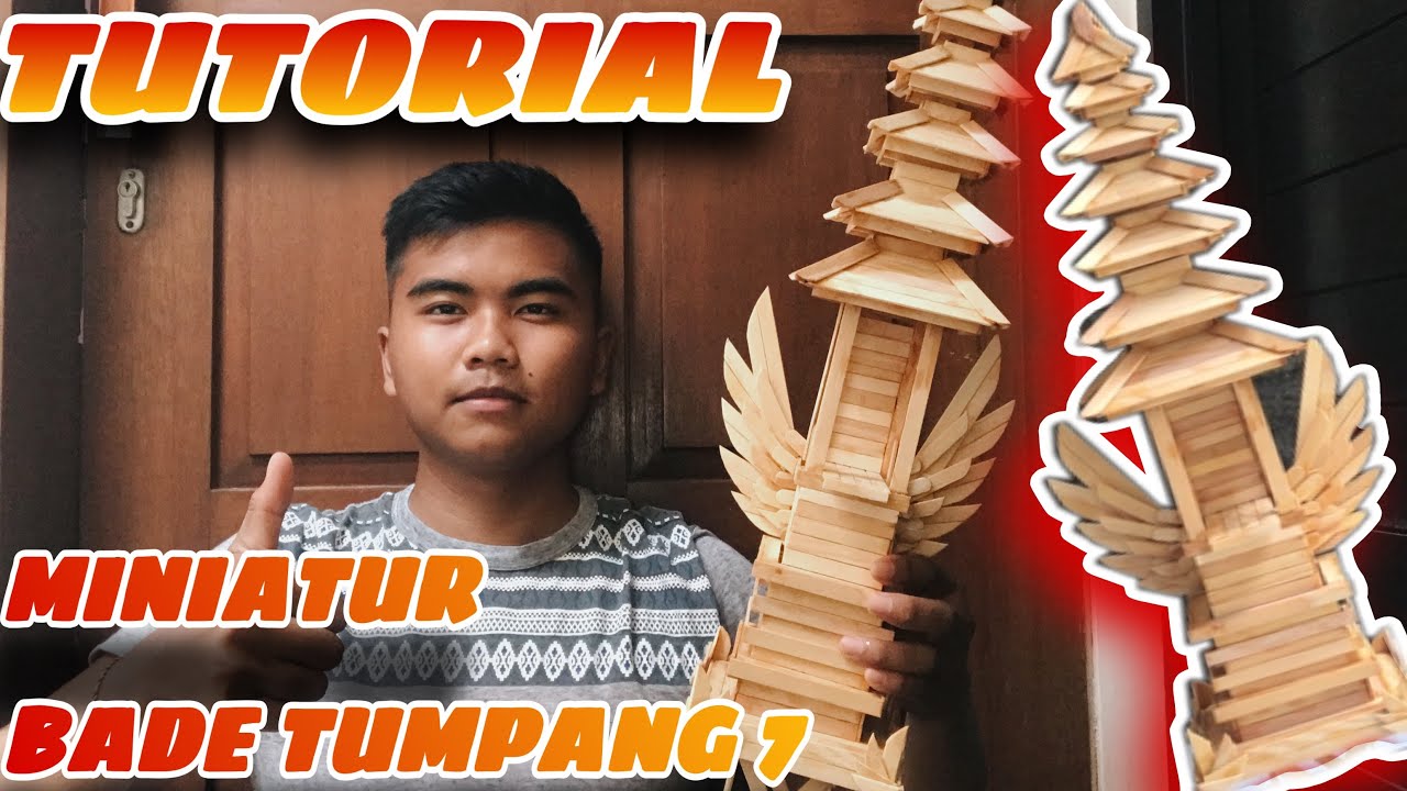 Proses pembuatan bade mini menggunakan bahan stik eskrim !!! Mudah simpel