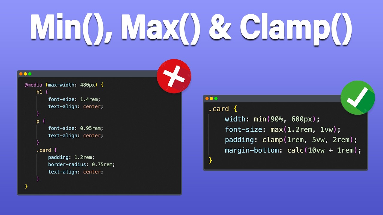 Responsive Web Design with min(), max(), clamp(), and calc()