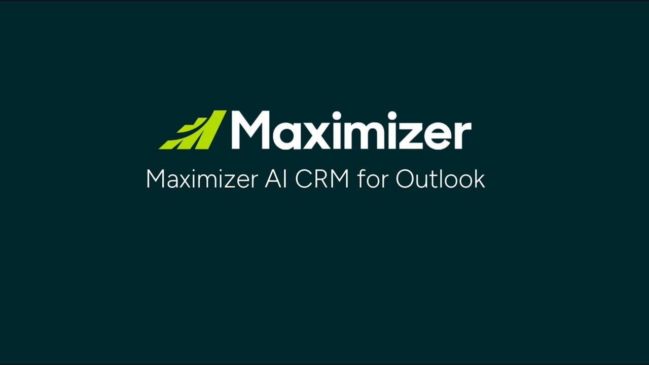 Maximizer CRM for Outlook Overview