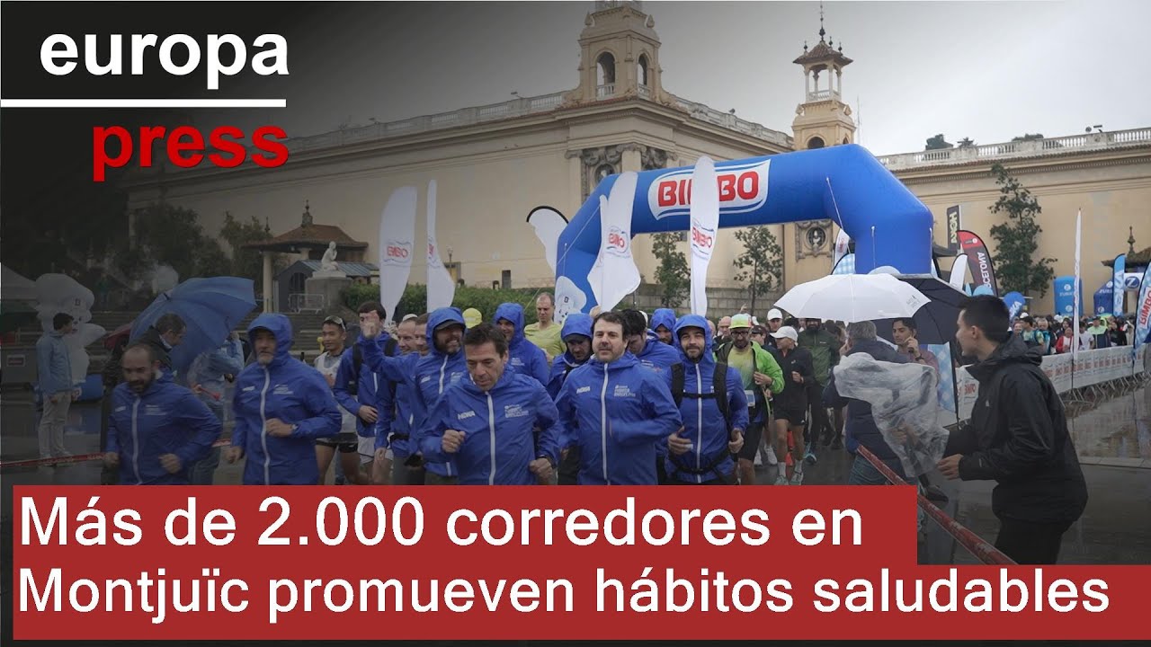 Más de 2.000 corredores participan en una carrera en Montjuïc para promover hábitos saludables