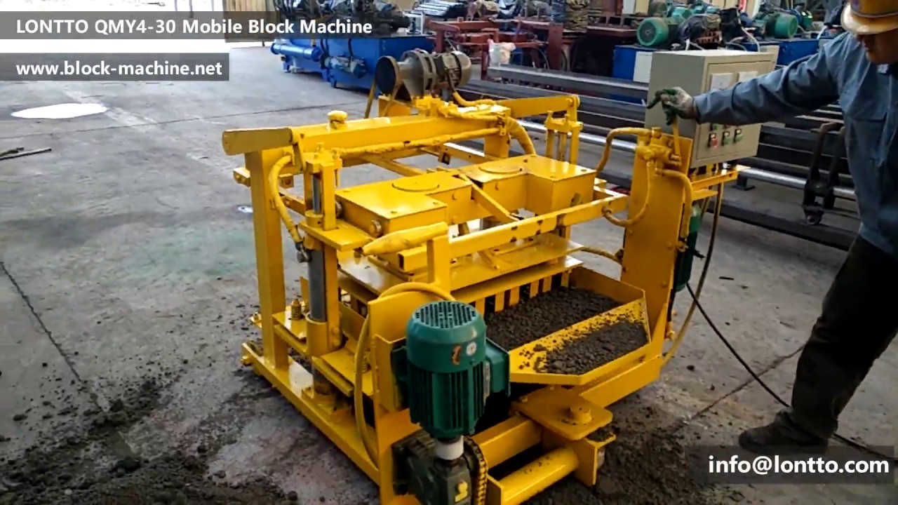 QMY4-30 Mobile & Egg Laying Block making Machine - Lontto - Top Manufacturer（2019）