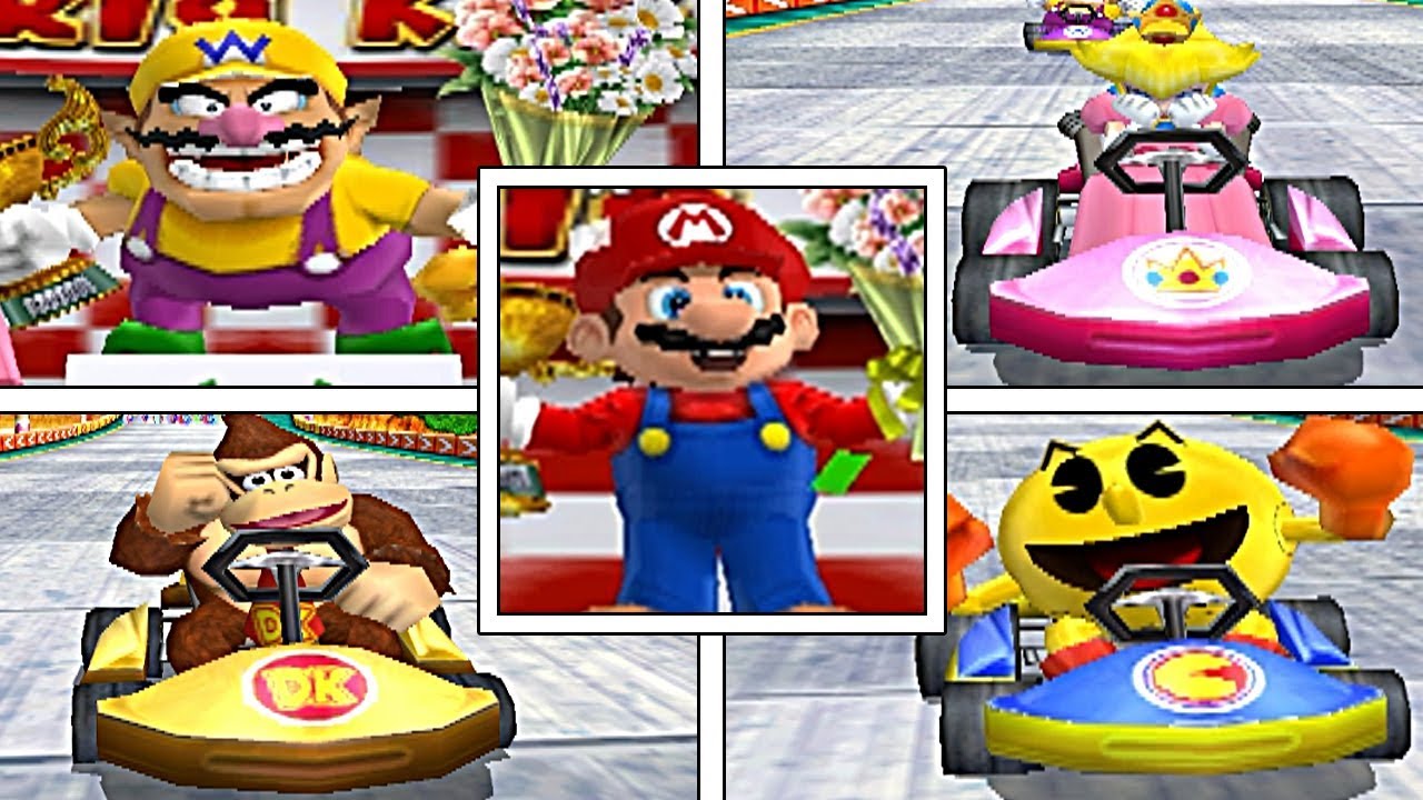Mario Kart Arcade GP: All WINNING & LOSING Animations