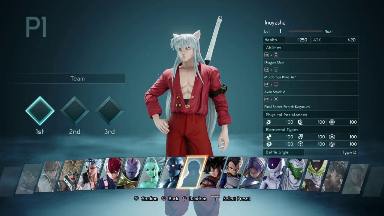 How to create Inuyasha in Jump Force. (JUMP FORCE)