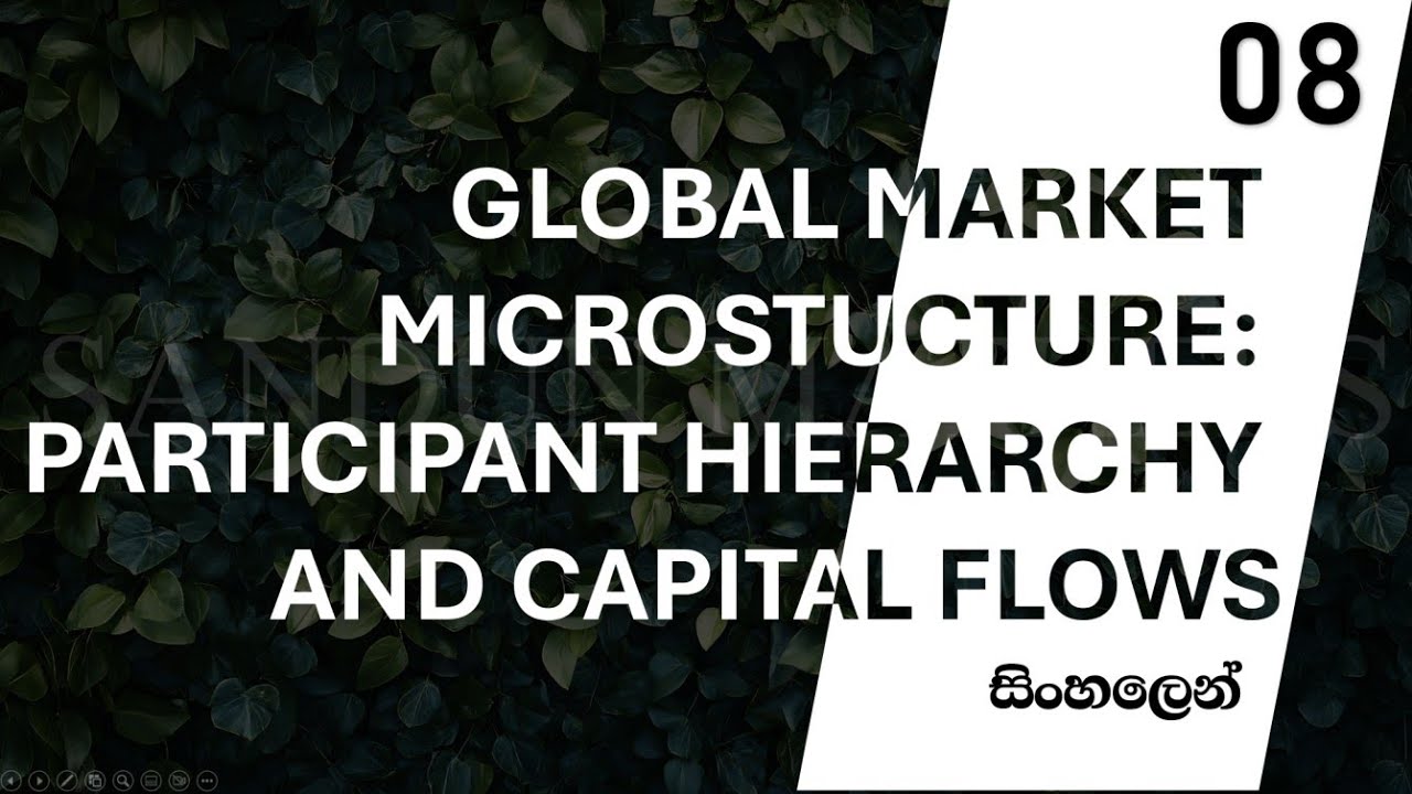 08. Main Market Participants - Order Flow Series Sinhala