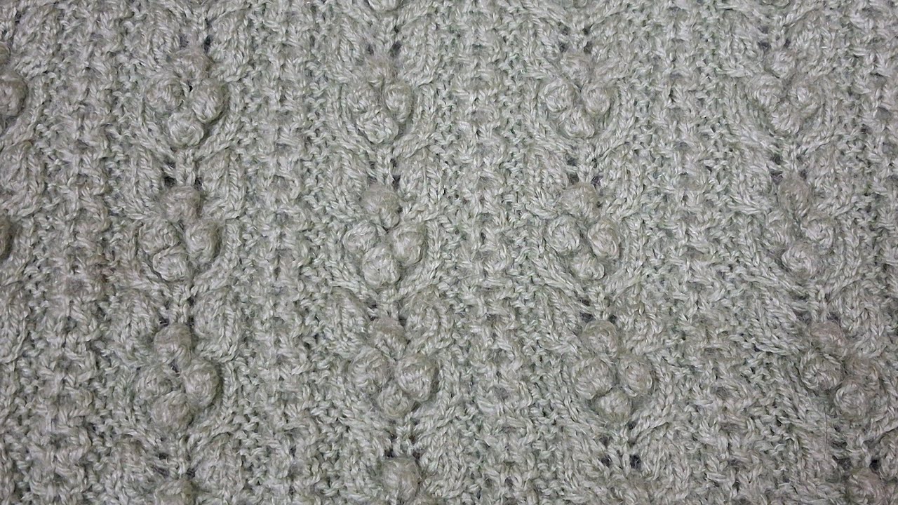 Beautiful bobble pattern for ladies cardigan/Design no. #84