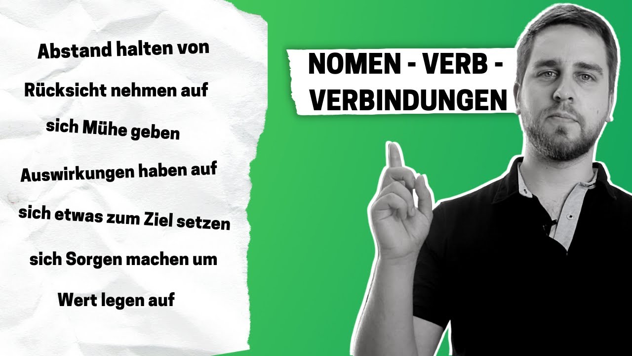 Diese NOMEN VERB VERBINDUNGEN brauchst du JEDEN TAG | Deutsch lernen B1-C1 |
