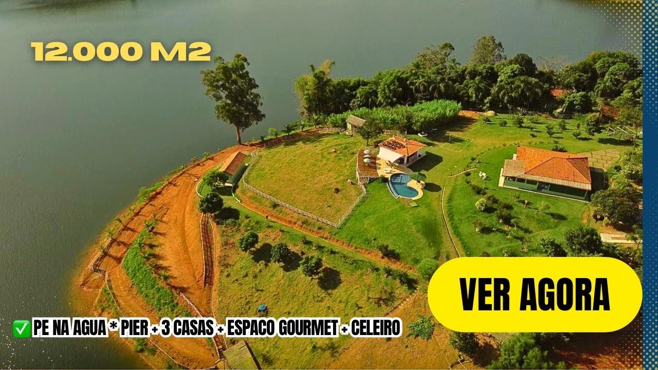O Paraíso dos Pescadores agora com 12.000 m2 pé na água - Piscina com Hidromassagem - OPORTUNIDADE!