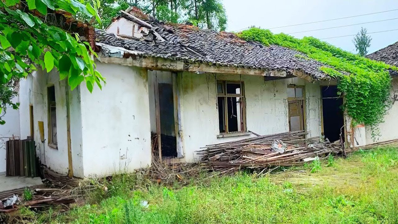Single Woman Rents a Dilapidated old house ~ Diy Completely Restores with $200 Cleaning & Renovation