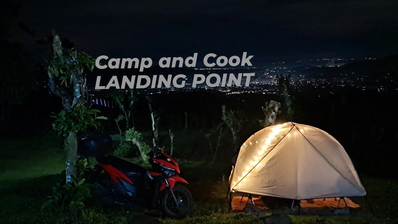 Landing point campsite, Camp and cook, Cot tent setup asmr camping