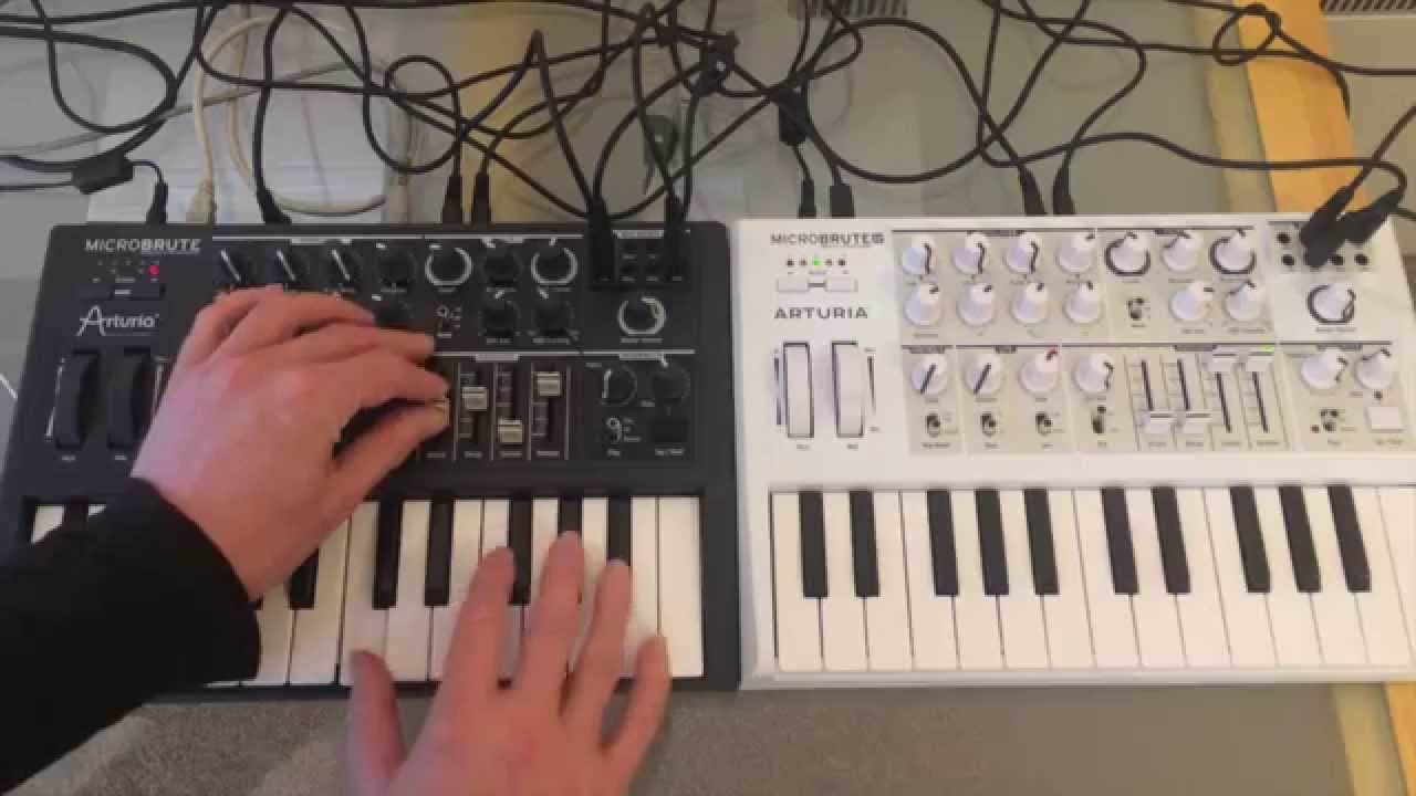 Arturia MicroBrute - two MicroBrutes (good vs. evil)