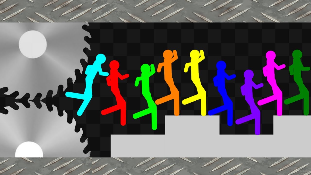 Survival Stickman Race: Run From Crusher