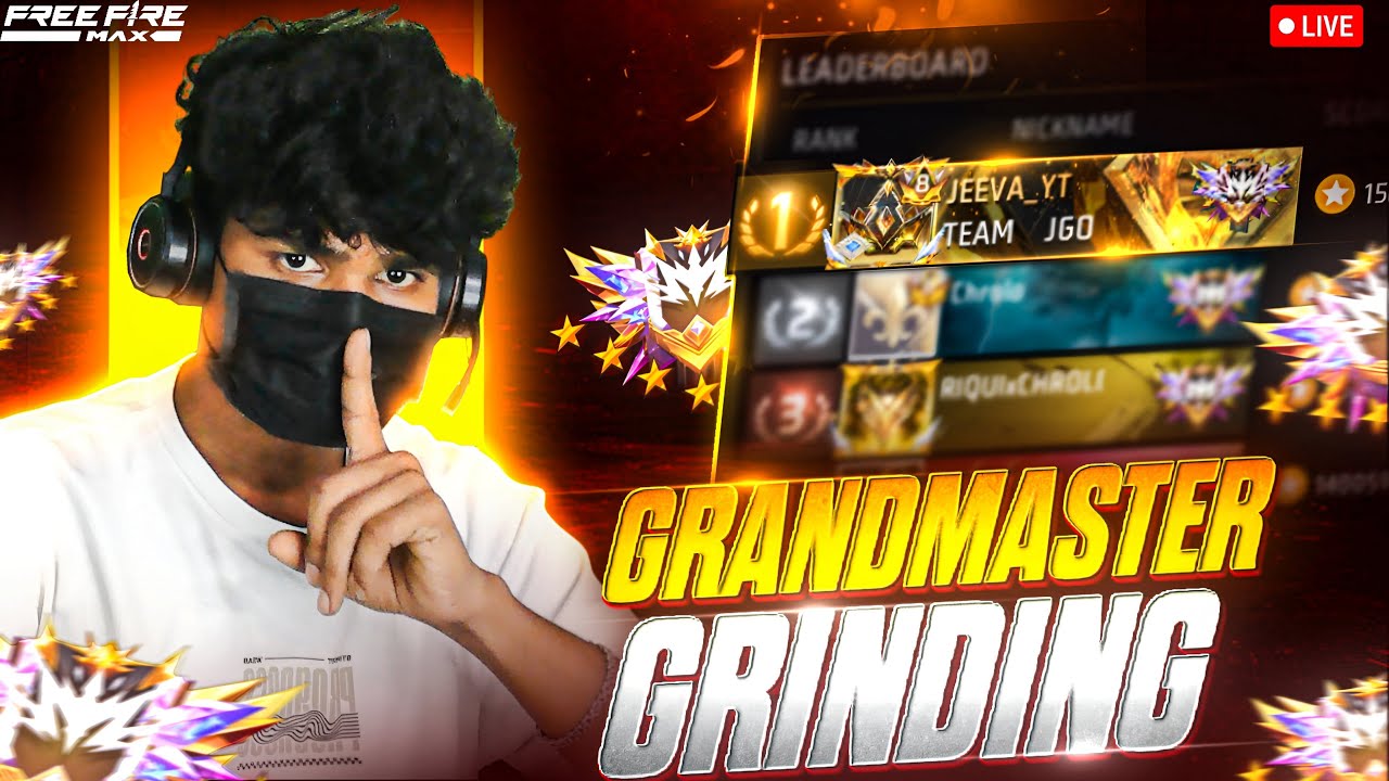 GRINDING GRANDMASTER🔥 | FREEFIRE RANK PUSH💖