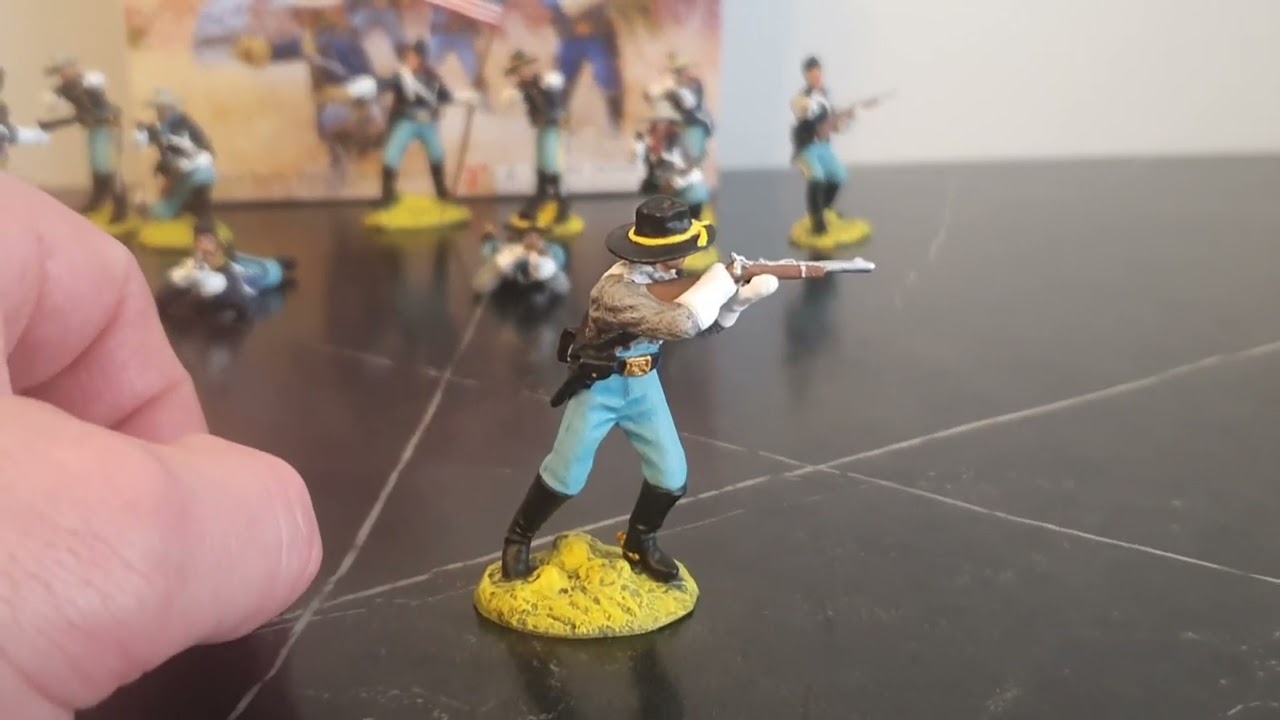 Paragon Scenics U.S. Cavalry Dismounted Set 2 Painted