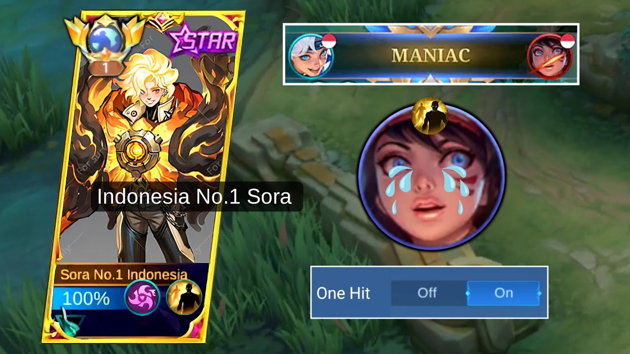 MANIAC!! MOONTON PLEASE NERF! SORA FULL DAMAGE BUILD IS TOO BROKEN!!💀💀💀💀 💀 💀