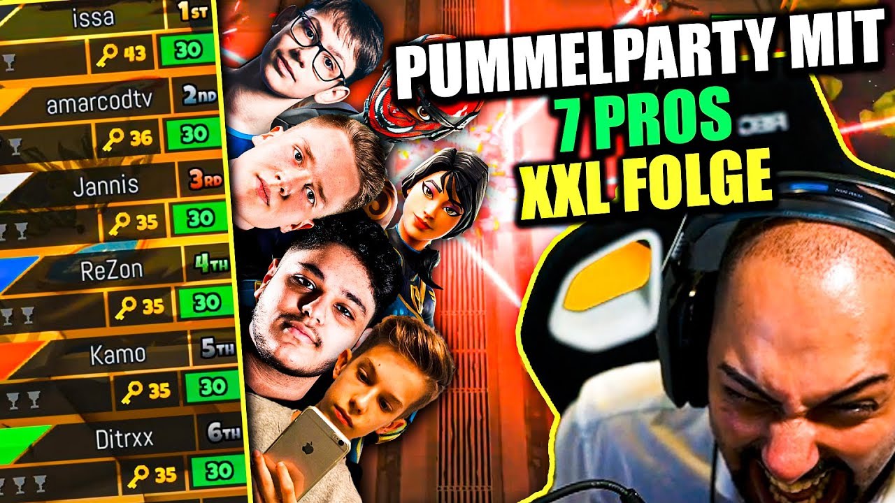 😡🤬 KAMO macht ERNST | PUMMELPARTY mit 7 PRO Spielern (Letshe, Issa, Kamo, Jannisz und mehr) | Amar
