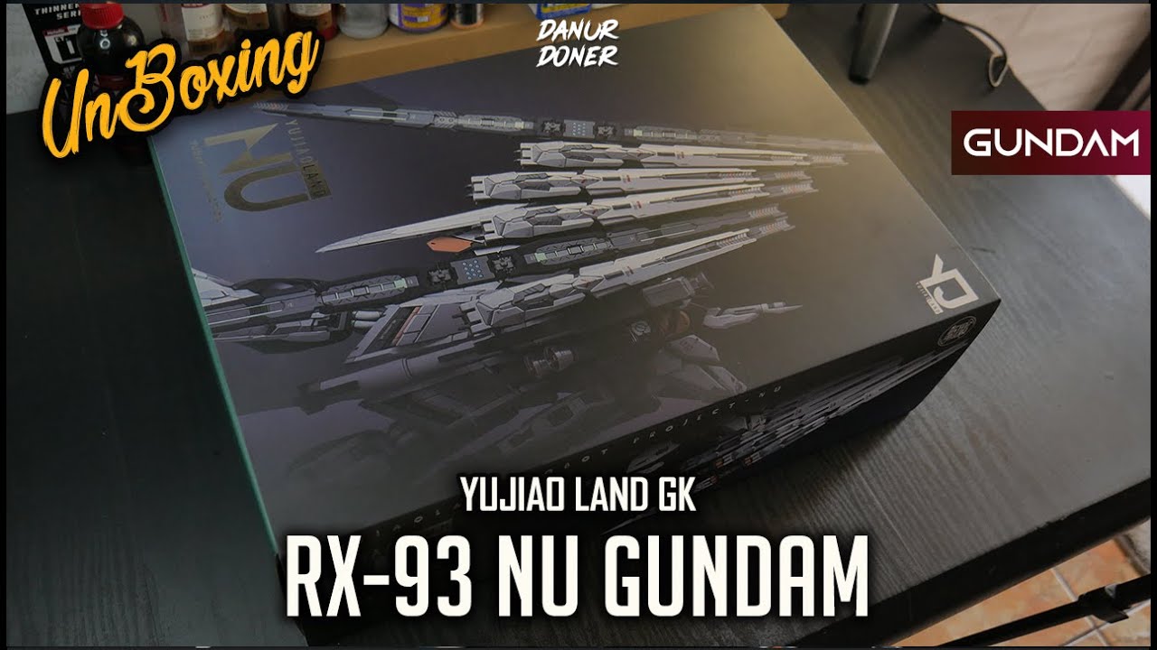 UNBOXING MG RX-93 NU GUNDAM RESIN CONVERSION GARAGE KIT YJL (Yujiao Land)