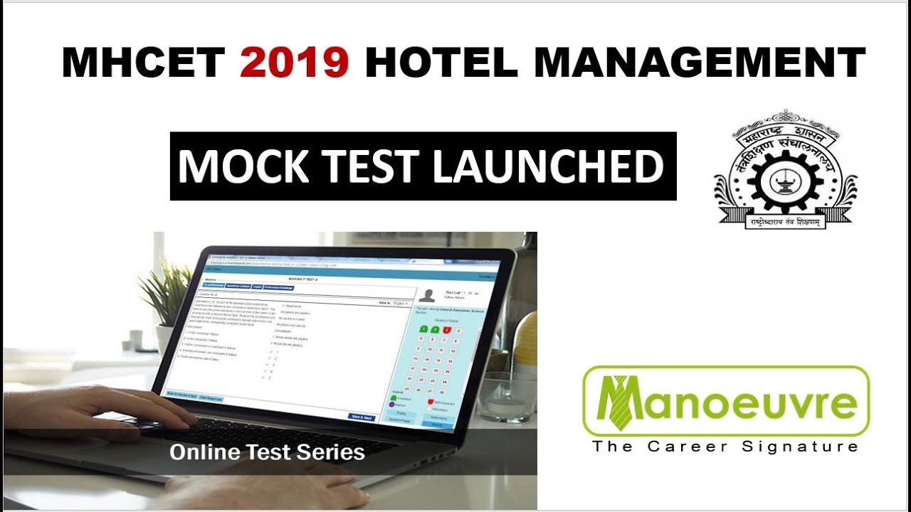 MHCET HOTEL MANAGEMENT 2019  -  MOCK TEST LAUNCHED