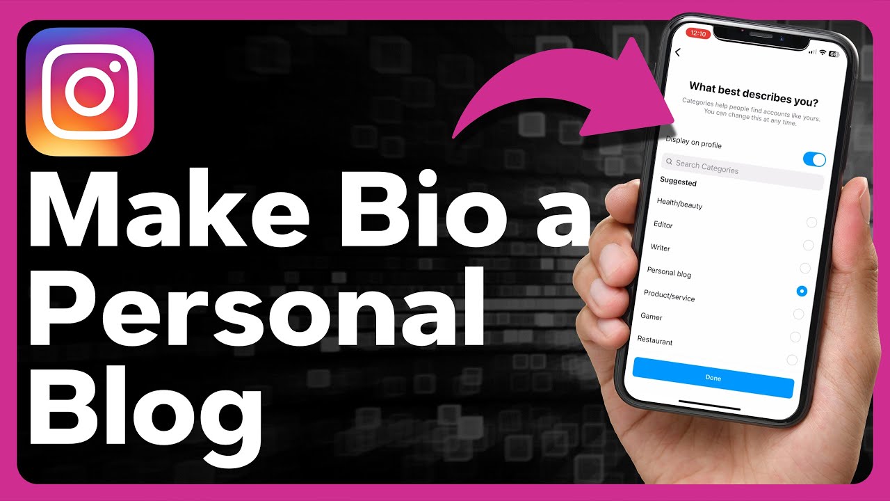 How To Change Instagram Bio To Personal Blog