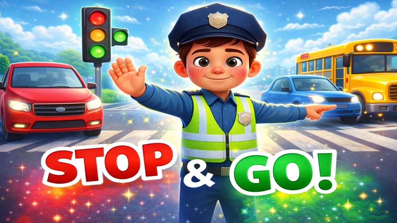 Kido Traffic Police Song | Stop & Go Road Safety Song for Kids |  Nursery Rhyme | Kids Song