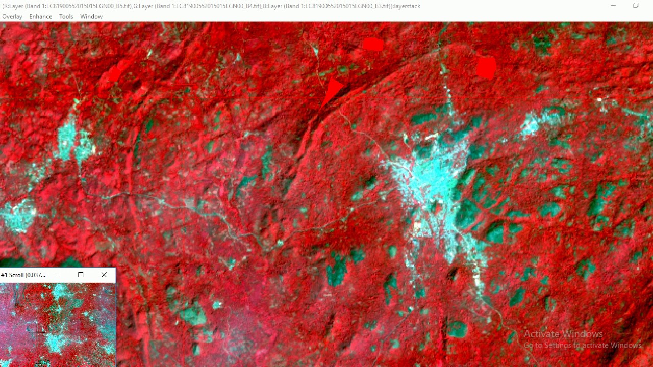 Supervised raster image classification on ENVI