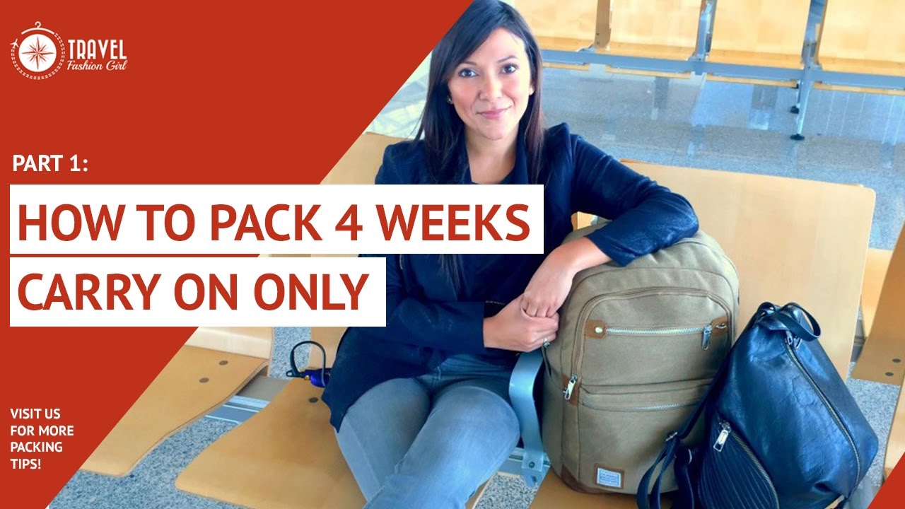 How to Pack 4 Week Carryon Only PART 1