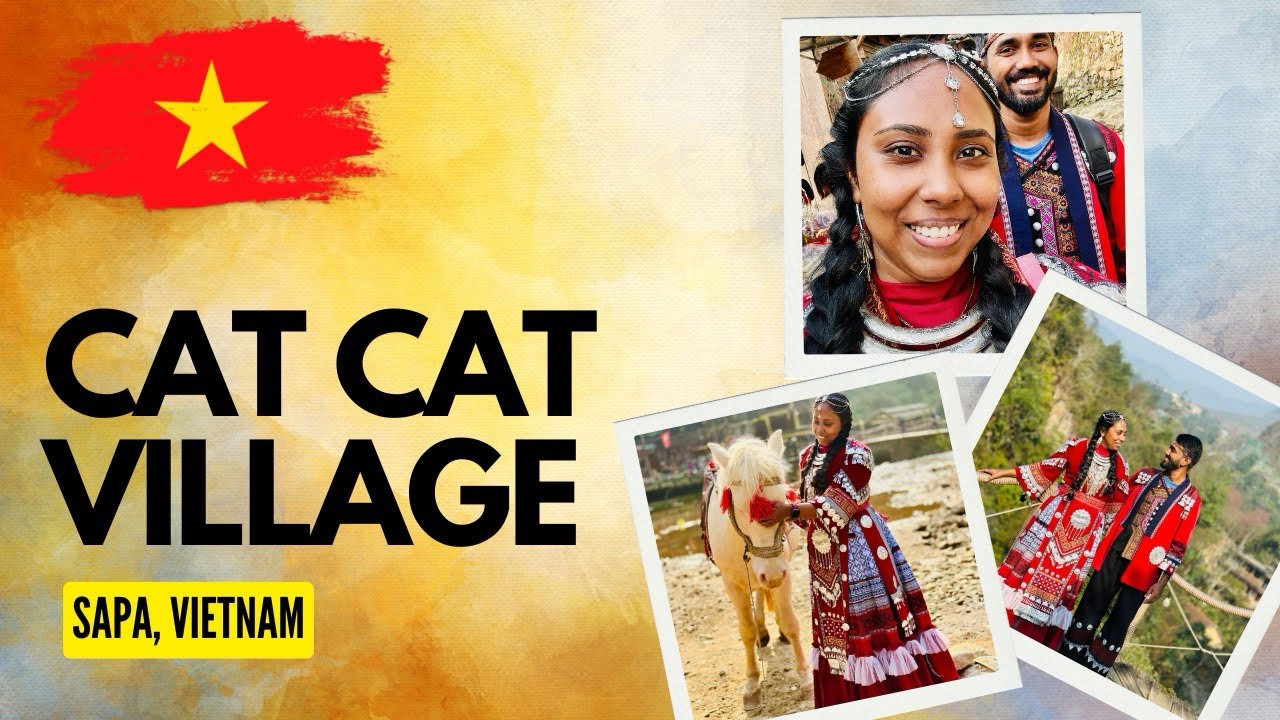 වියට්නාමයේ සුන්දර ගම්මානය Cat Cat Village 🇻🇳 | වෙනස්ම අත්දැකීමක් 🥰 #catcatvillage #vietnam
