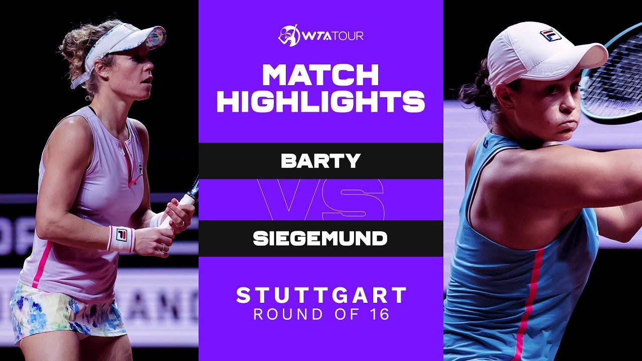 Ash Barty vs. Laura Siegemund | 2021 Stuttgart Round of 16 | WTA Match Highlights