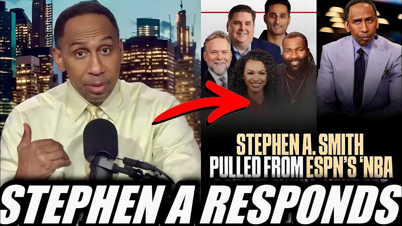 Stephen A Smith RESPONDS Live To Breaking News Being REMOVED Off ESPN Show NBA Countdown Because Of.