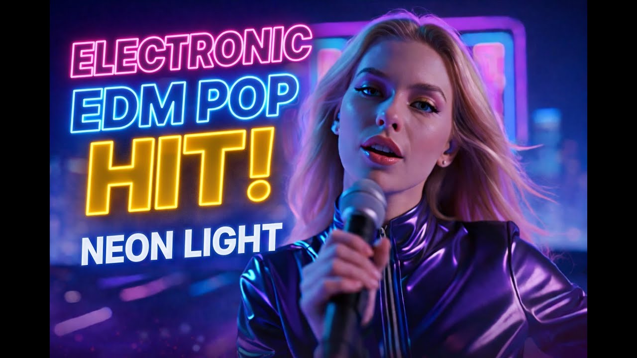 ALOOKA – Neon Light Show | Techno Pop AI Music Video