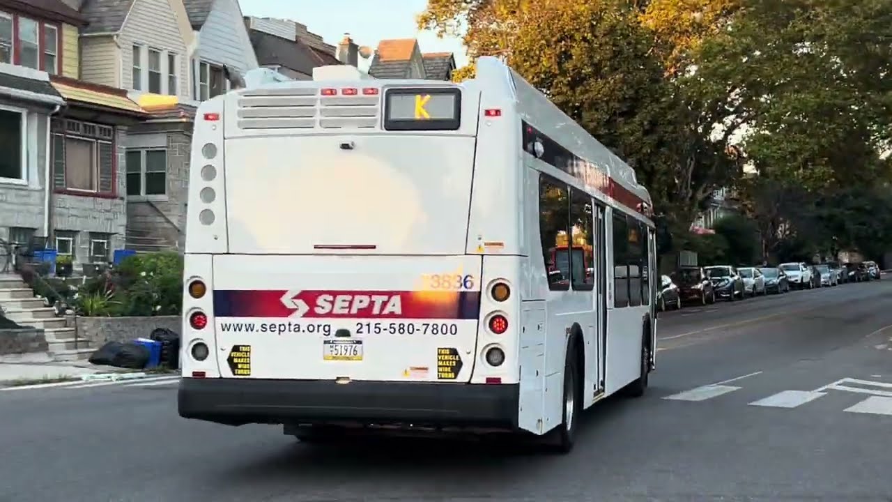 SEPTA Route K: 2025 New Flyer XDE40 #3836 Ride