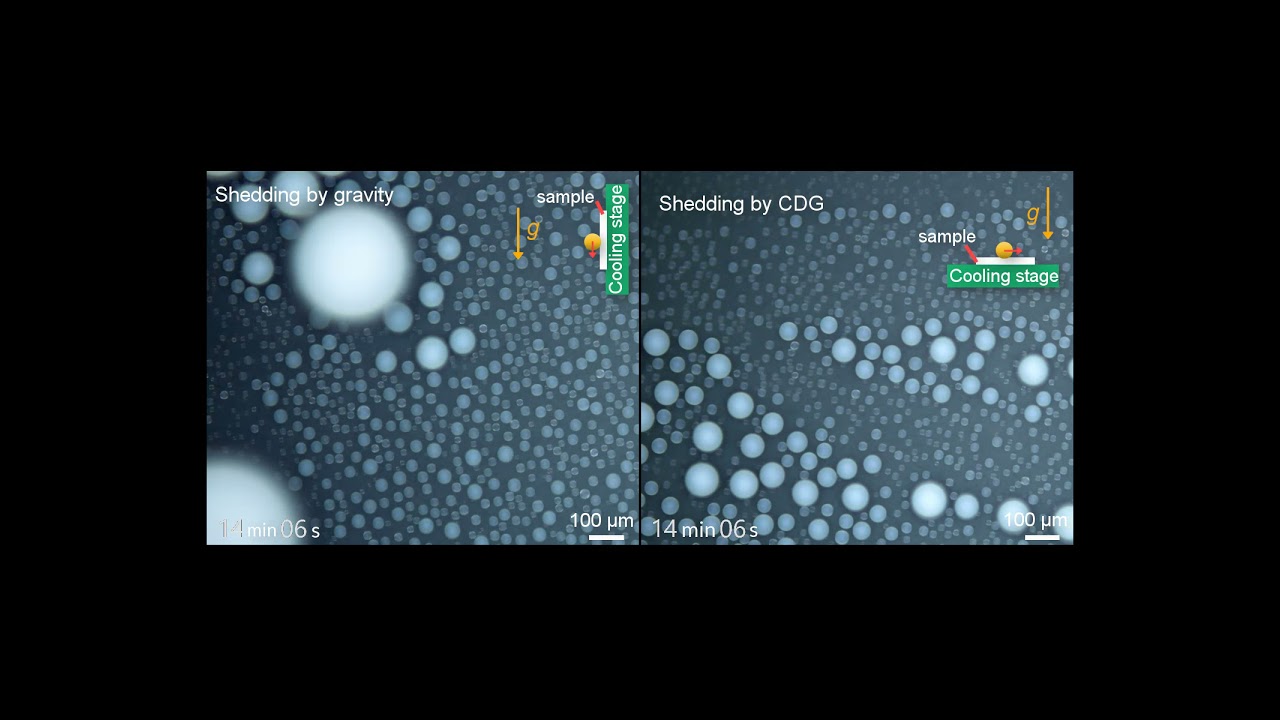 Condensation with Charge Density Gradient