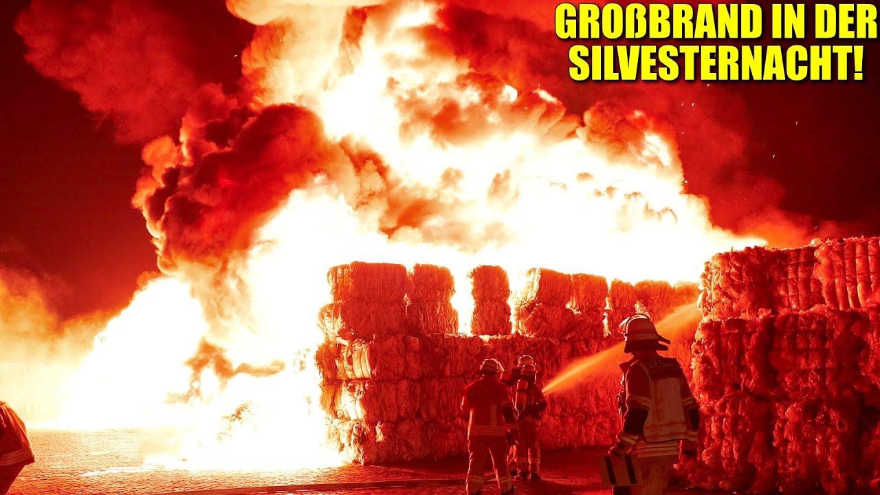 [MASSIVES FLAMMENINFERNO!] - Riesige Feuerbälle & enorme Rauchentwicklung ~ Großbrand in Düsseldorf