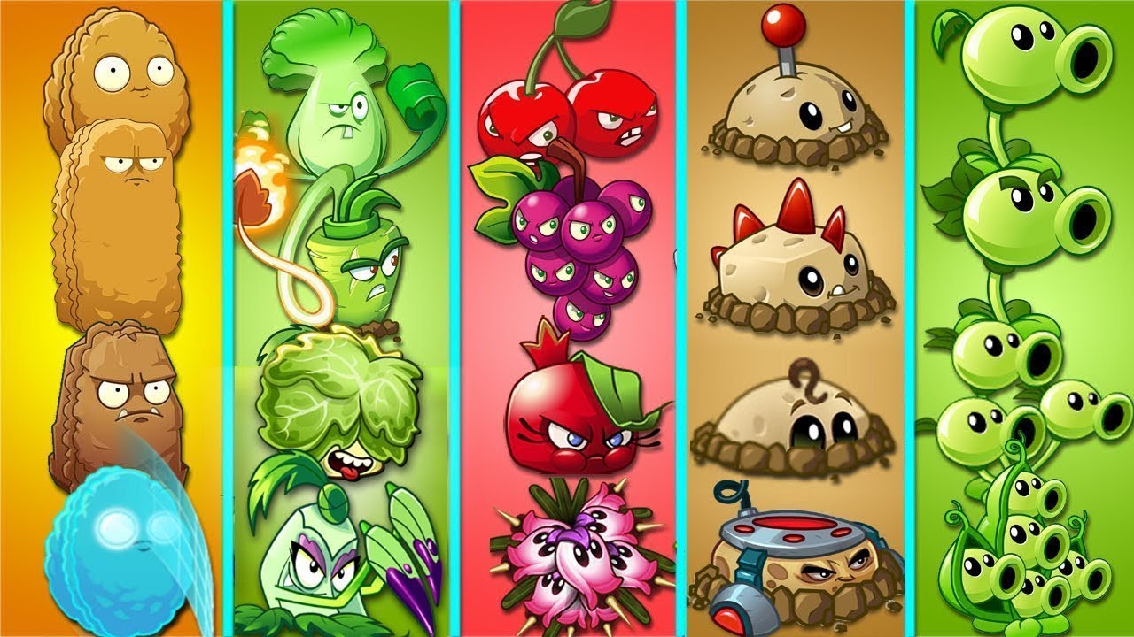 Random 20 team 4 Plants Max Level vs 4 Team Zombies - Who Will WIn? - PVz 2 Battlez