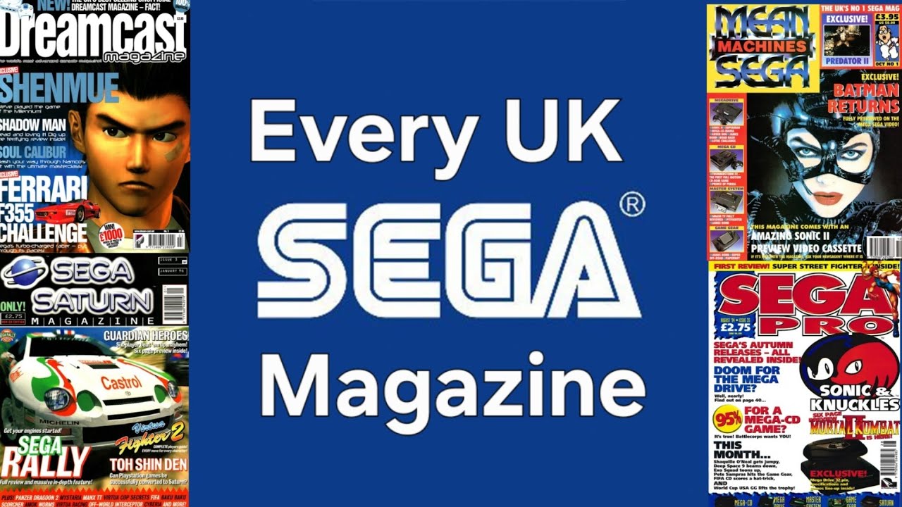 Every UK Sega Magazine - Covers Master System, Mega Drive, Saturn and Dreamcast.
