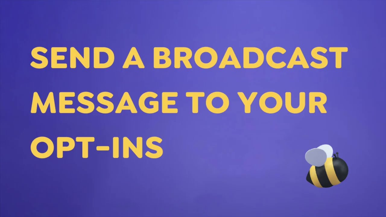 Business Text Messaging Send a Broadcast Message to Your Opt Ins