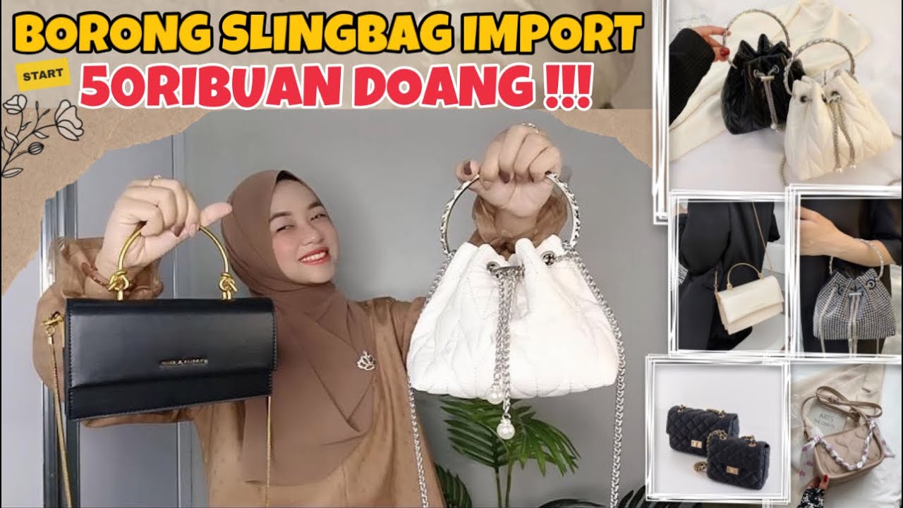 SHOPEE HAUL TAS IMPORT 50RIBUAN !!! REALPICT SEMUANYAAAAA