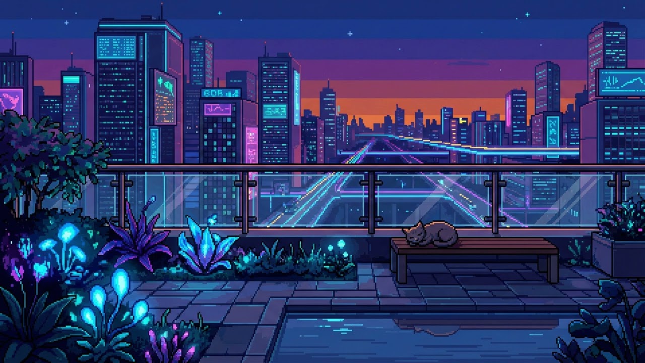 ＫＥＹＧＥＮ ＳＵＮＳＥＴ ［1-Hour Chiptune / Tracker Music Mix］