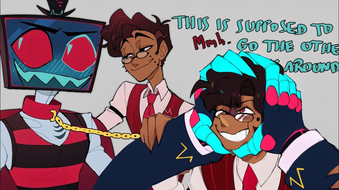 Alastor meet Human Vox 😳? & Vox meet Human Al?, radiostatic,Hazbin hotel Season 2😈Comic dub