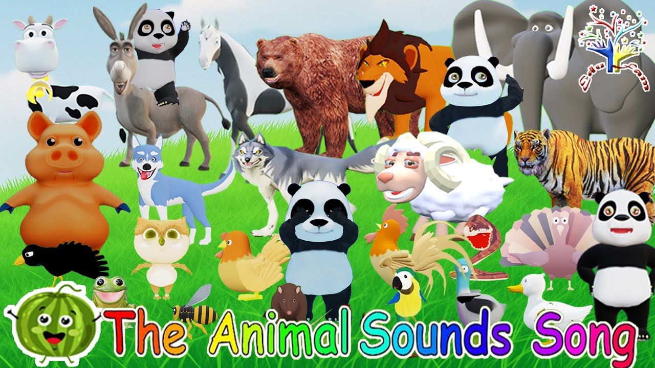 🦁🎶 Hooray for Animal Sounds! 🐶🎵 H5AM12 || EduFam Simple Song